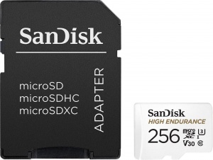 SanDisk High Endurance microSDXC 256GB + SD Adapter Memorijska kartica