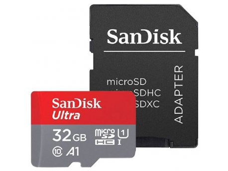 SanDisk Ultra MicroSDHC Memorijska kartica 32 GB 120 MB/s + SD Adapter