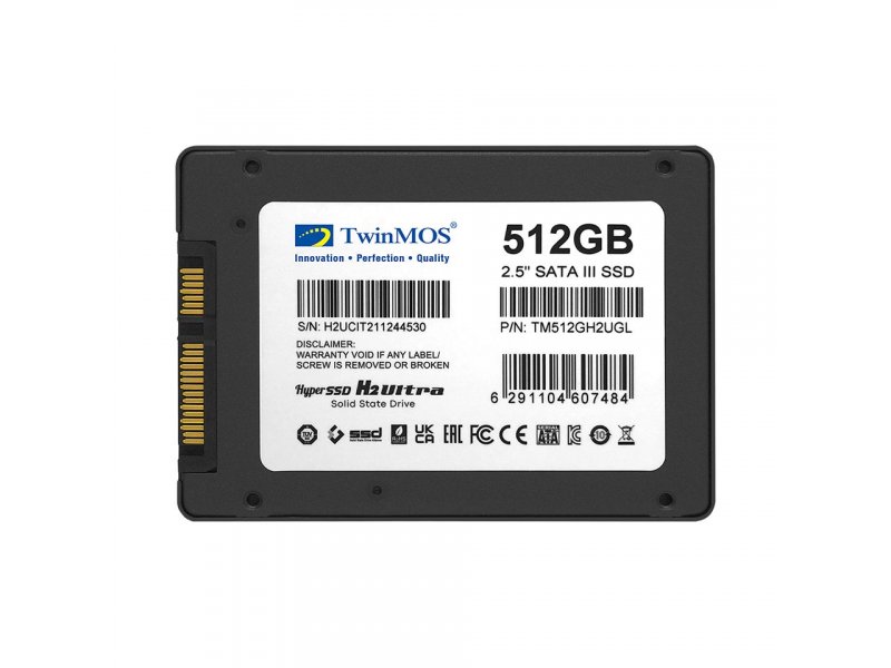 TWINMOS TM512GH2UGL SSD kartica 2.5'' 512GB SATA III, Grey