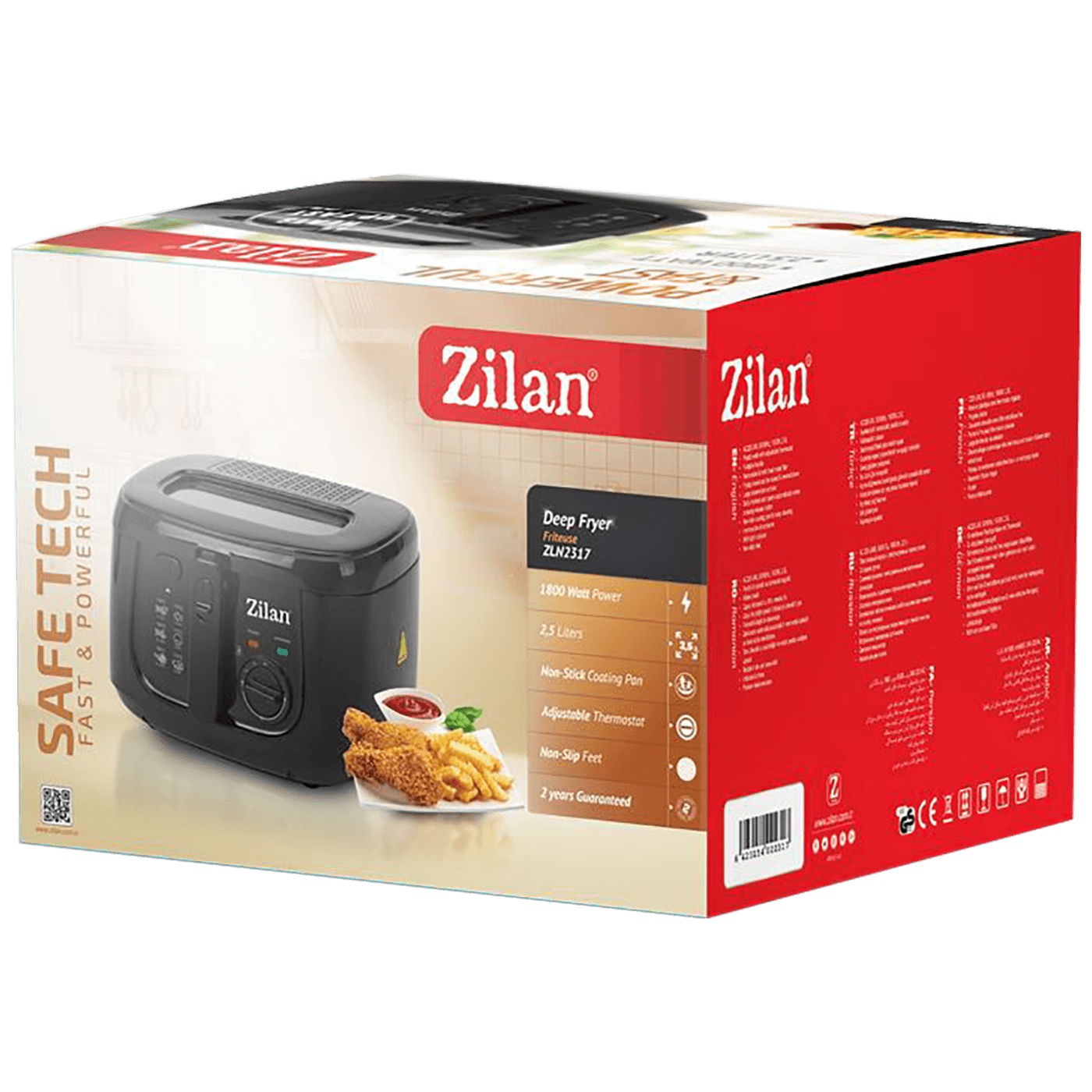 Zilan ZLN2317 Friteza 2.5l 1800W, Crna