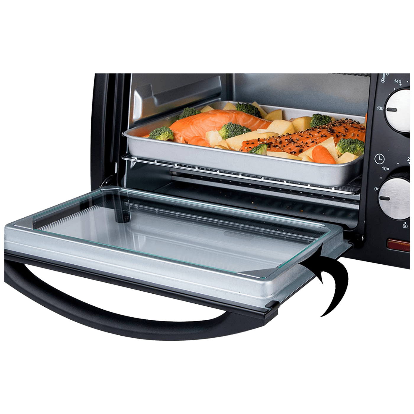 Zilan ZLN4328 Mini pećnica zapremina 9 l 800 V, Crna