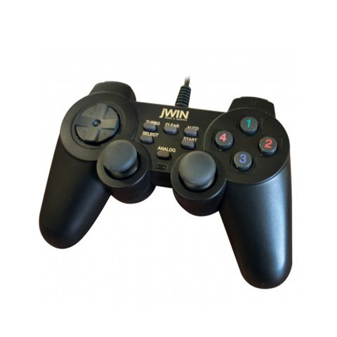 jWIN USB PC Gamepad USB 2.0 Analogno, Crno