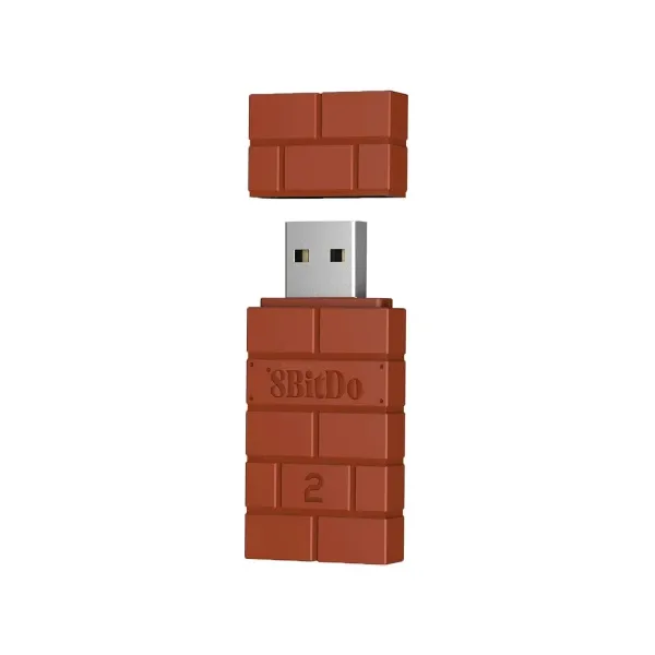 8BitDo Gamepad adapter USB Wireless Adapter 2 PC PS Mac XBox Switch Android, Narandžasti