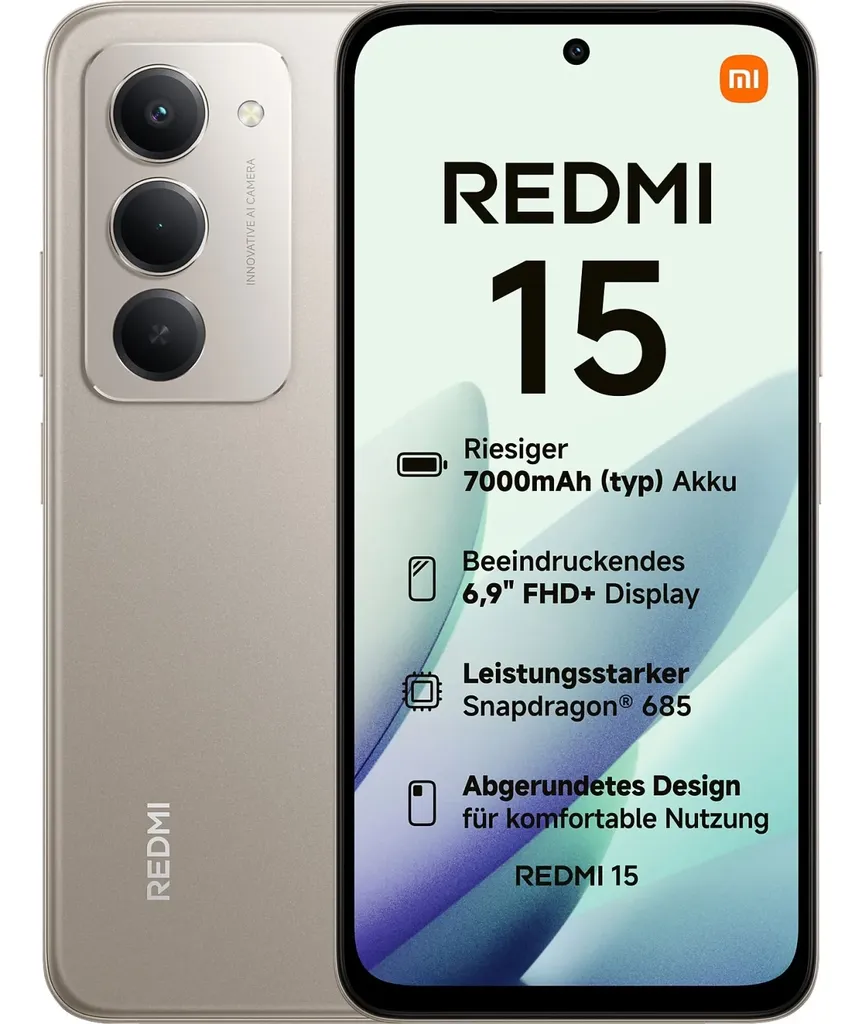 Redmi 15 EU 8+256 Titan Gray