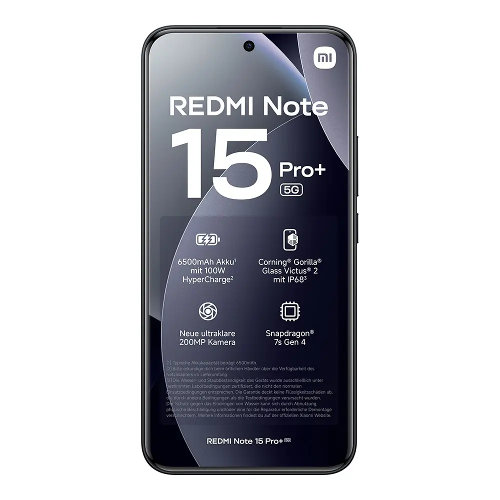 Xiaomi Redmi Note 15 Pro+ 5G Mobilni telefon 12/512 GB, Crni