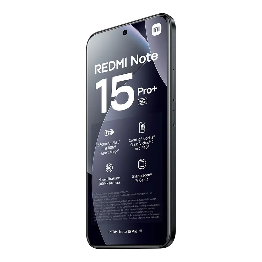 Xiaomi Redmi Note 15 Pro+ 5G Mobilni telefon 12/512 GB, Crni