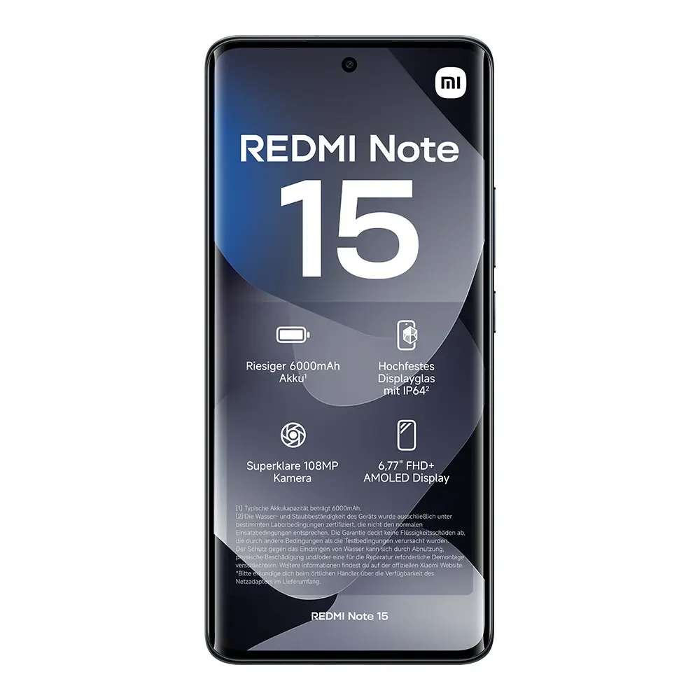 Xiaomi Redmi Note 15 Mobilni telefon 8+256 GB, Crni