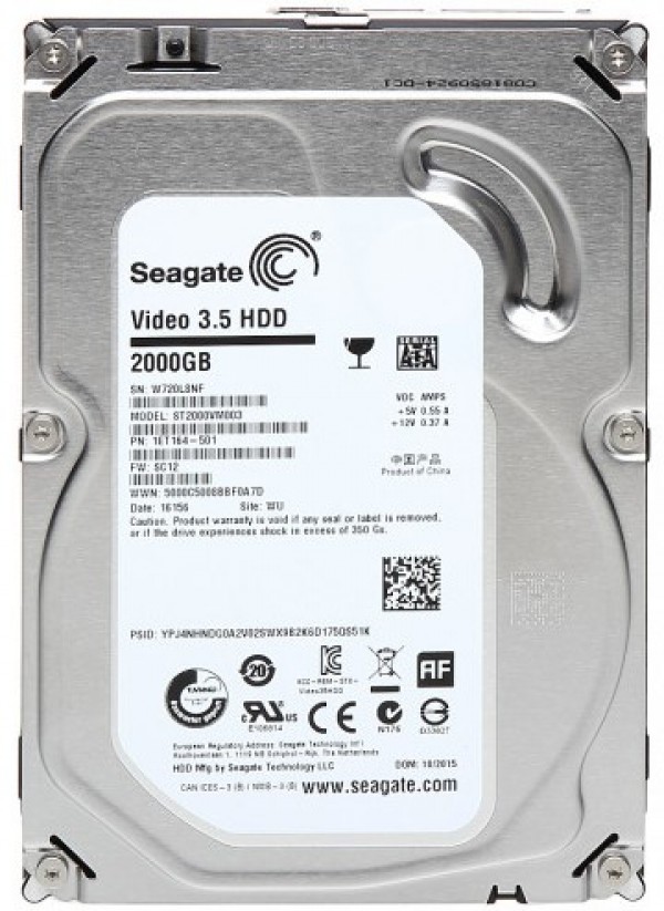 Seagate ST2000VM003 Hard disk 2TB 3.5" SATA III 64 MB za video nadzor REFABRIKOVAN