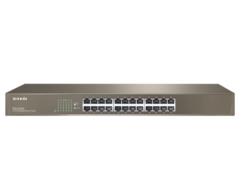 Tenda TEG1024G 24-Port Gigabit Ethernet Switch USB port 1000M