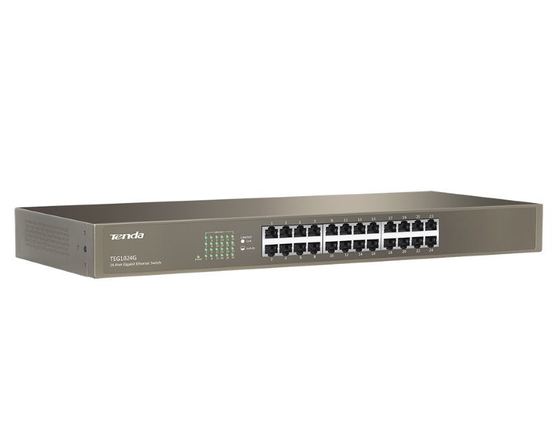 Tenda TEG1024G 24-Port Gigabit Ethernet Switch USB port 1000M