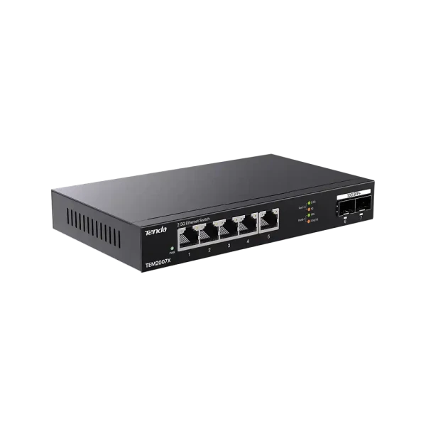 Tenda TEM2007X Mrežni switch 5 portova 2.5Gbps 2x 10G SFP+ Metalno kućište