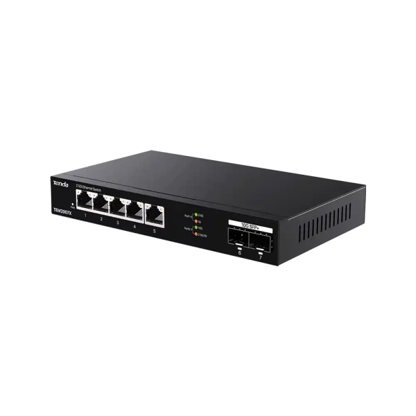 Tenda TEM2007X Mrežni switch 5 portova 2.5Gbps 2x 10G SFP+ Metalno kućište