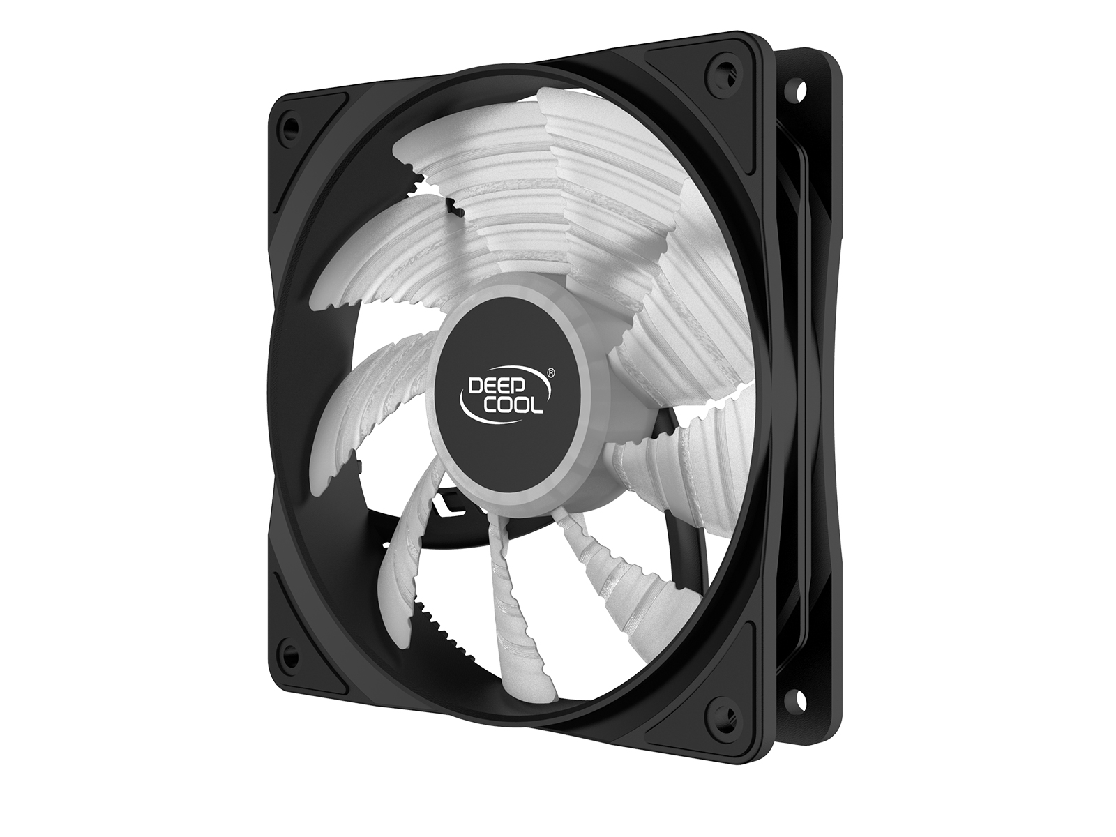 DeepCool ventilator računarskog kućišta 12 cm Crno sa plavim osvetljenjem, Crno Sa Plavim Osvetljenjem