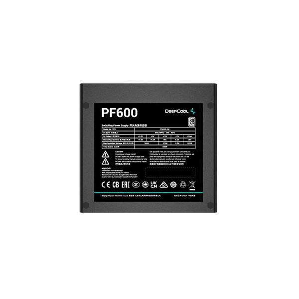 DeepCool PF600 Napajanje, Crno