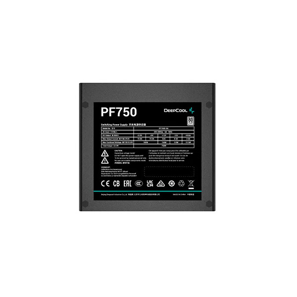 DeepCool PF750 Napajanje, Crno