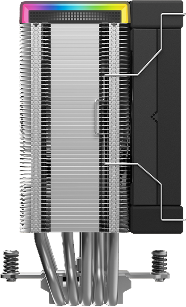 DeepCool AK500S DIGITAL SE CPU kuler 5xHeat Pipe 1x120mm 1850rpm 68,99 CFM Intel/AMD