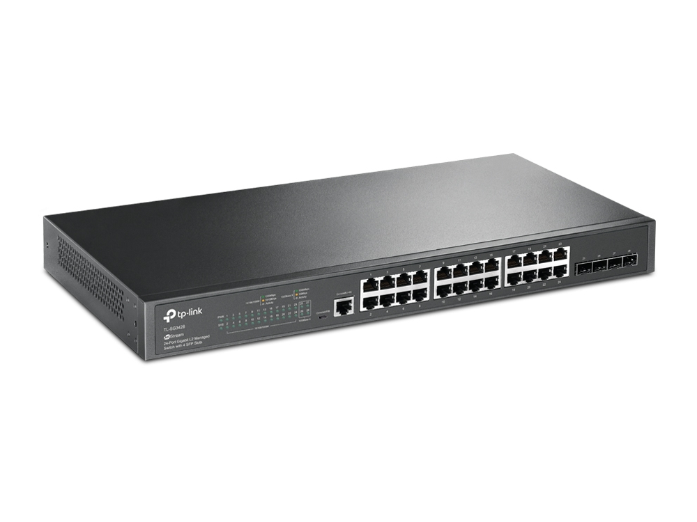 TP-Link TL-SG3428 Switch 24-port JetStream L3-Lite crni, Crni