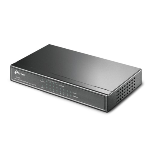 TP-LINK Switch PoE 10/100/1000 8-port TL-SG1008P, 4 PoE porta