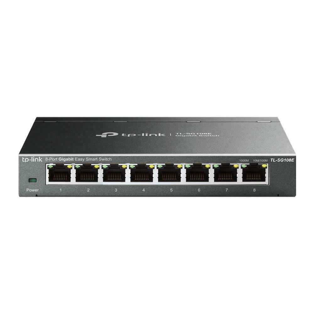 Smart свич 10/100/1000 8-port TP-Link TL-SG108E