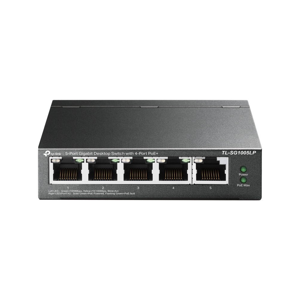 Svič 10/100/1000 5-port TP-Link TL-SG1005LP 4xPoE port 30W