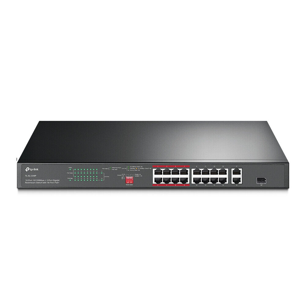 TP-Link TL-SL1218P Switch crni, Crni