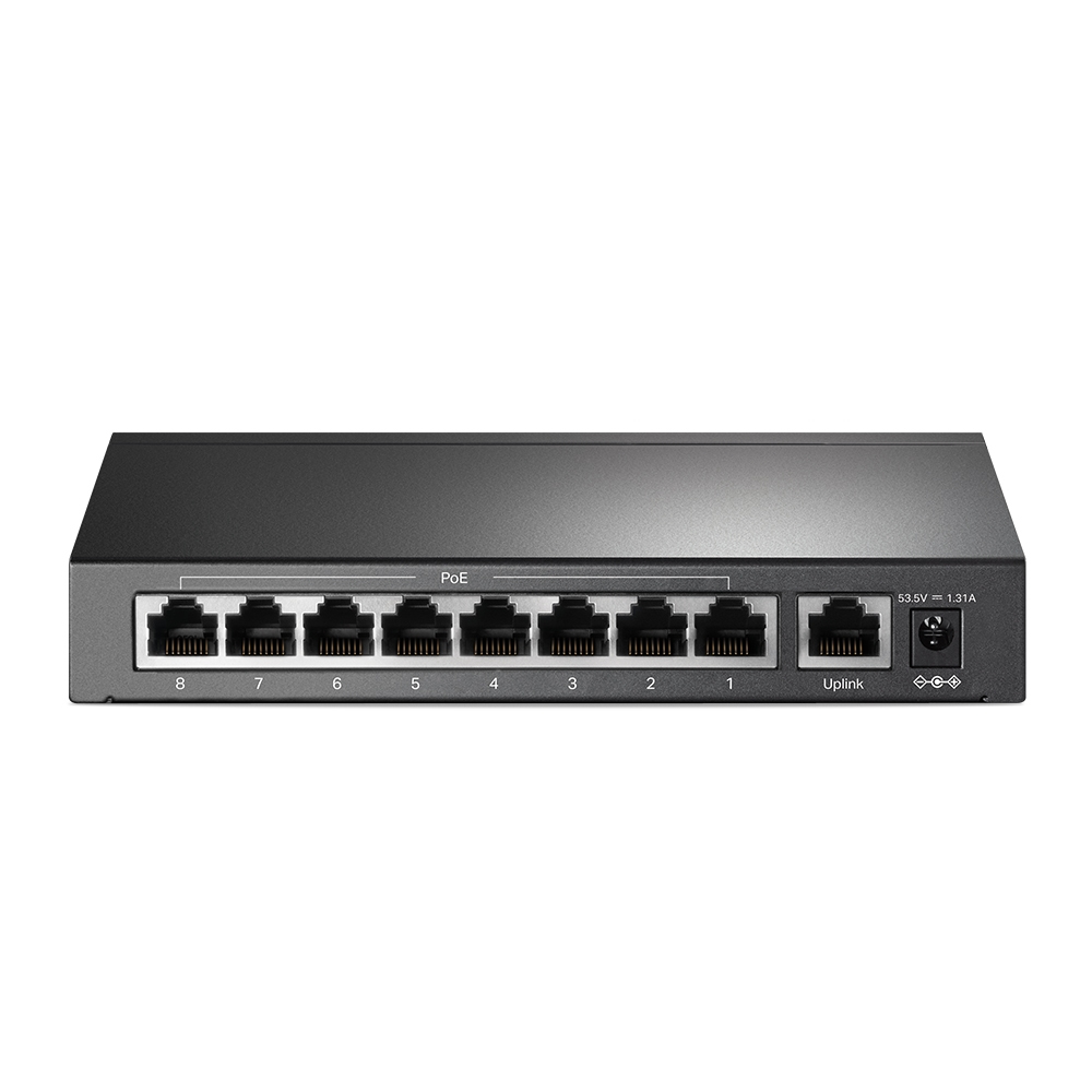 TP-Link TL-SF1009P/8×PoE+ Switch 9-port, Crni