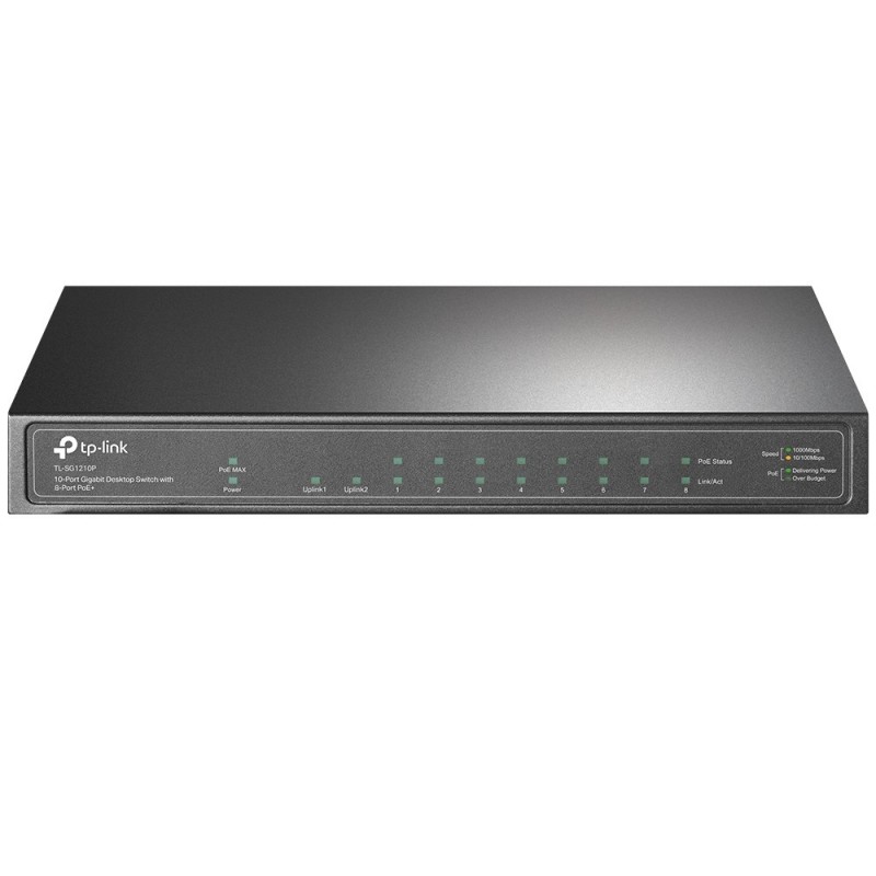 TP-Link TL-SG1210P Switch Gigabit Sivi