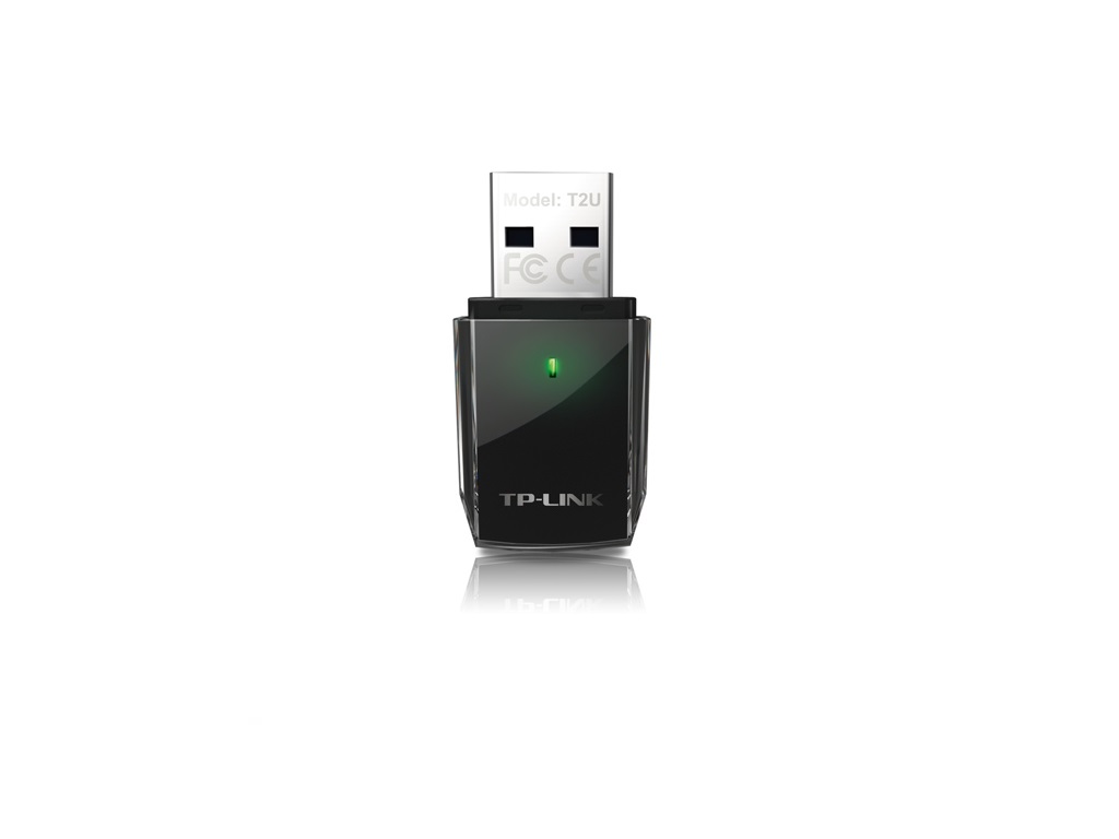 TP-Link ARCHER T2U Bežični adapter Wi-Fi AC600 433Mbps 200Mbps interna antena, Crni