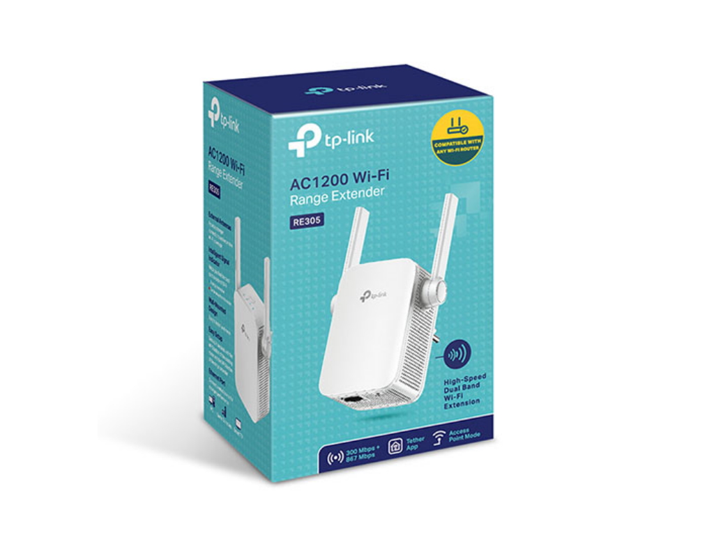 TP-Link RE305 Ekstender dometa Wi-Fi/AC1200 867Mbps 300Mpbs 2 eksterne antene