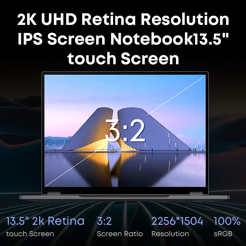 CHUWI FreeBook 13.5" 2-u-1 360° i3-1215U 12GB/512GB Sivi