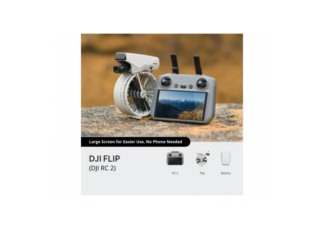 DJI Dron Flip (RC 2), Sivi