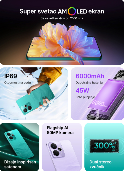 Realme 14T 5G Mobilni telefon 256GB, Crni
