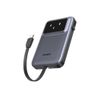 UGREEN PB511 Uno power bank 10000mAh 30W (2x USB-C + 1x USB-A) sivi