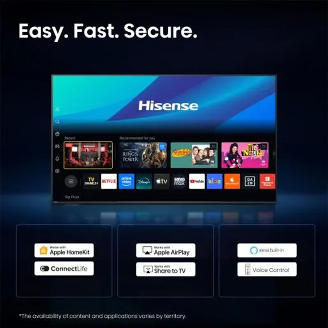 Hisense 43A6S Televizor 43" 4K UHD Smart TV, Crni