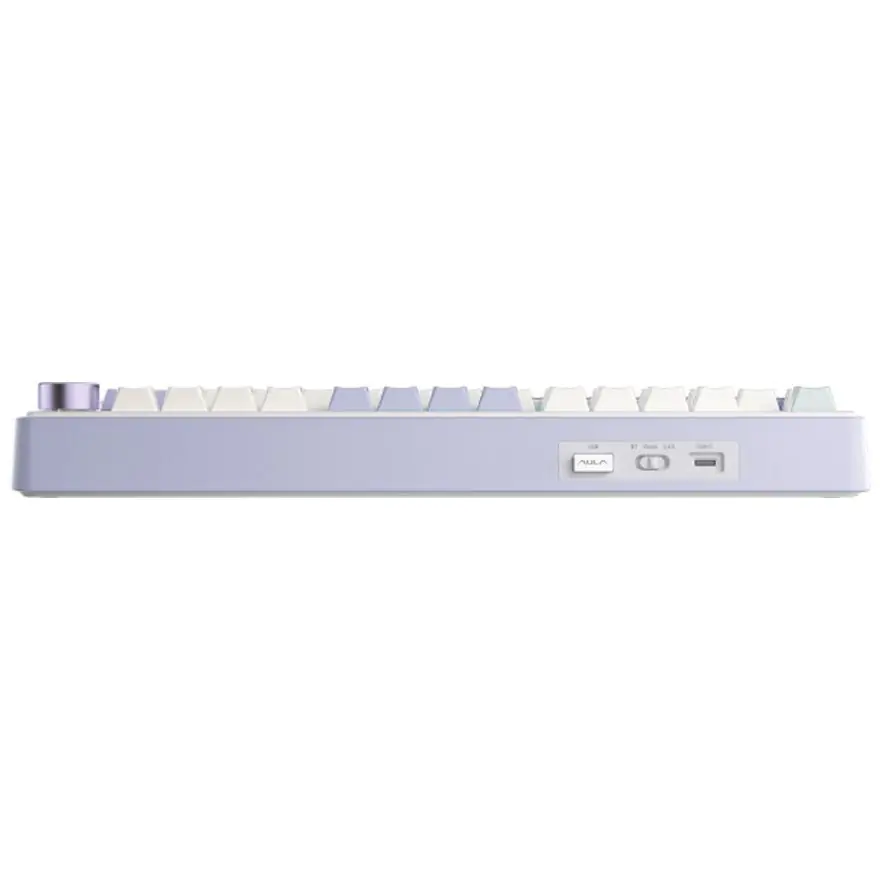 AULA F75 Gaming tastatura Mehanicka BT Wireless USB-C, Belo-ljubičasta