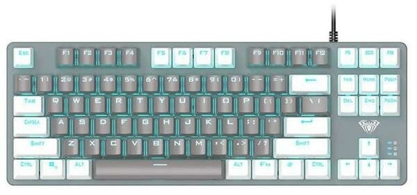 AULA F3287 Tastatura Mehanička Blue switch, Siva