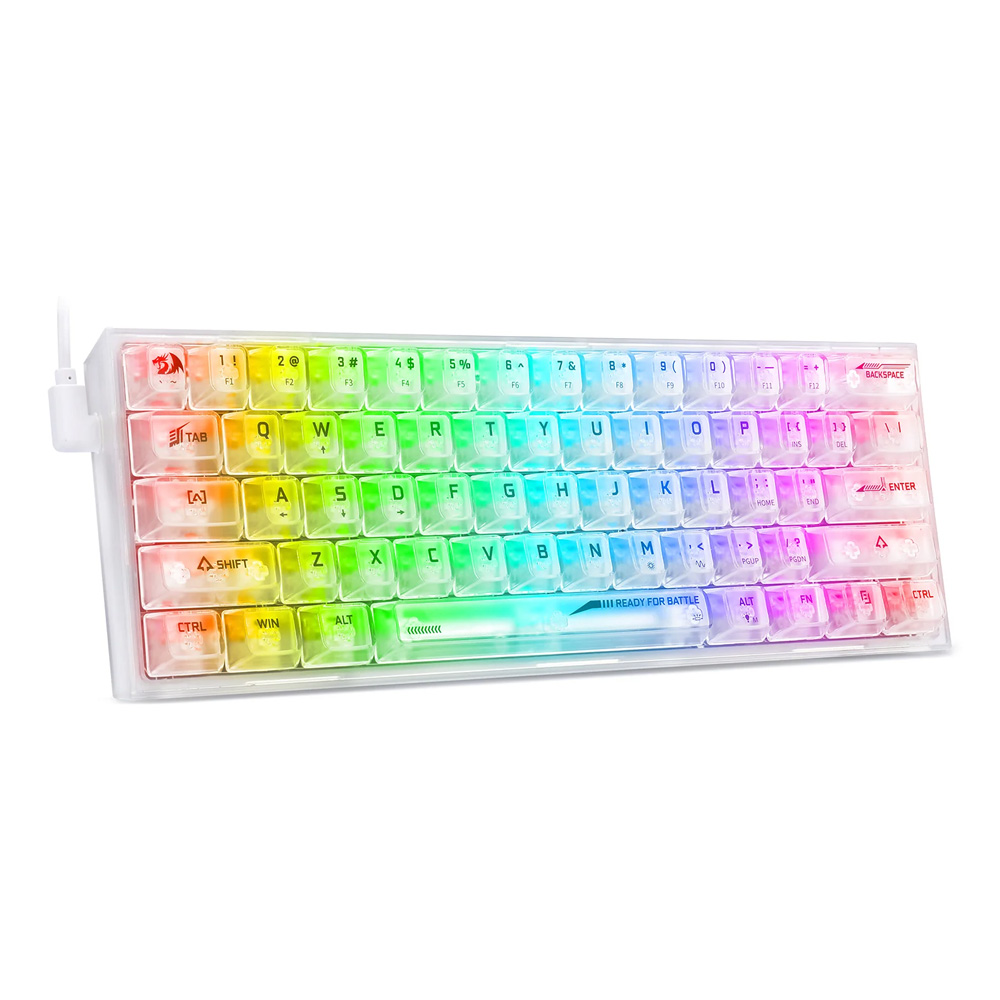 Redragon Fizz Gaming tastatura RGB, Bela