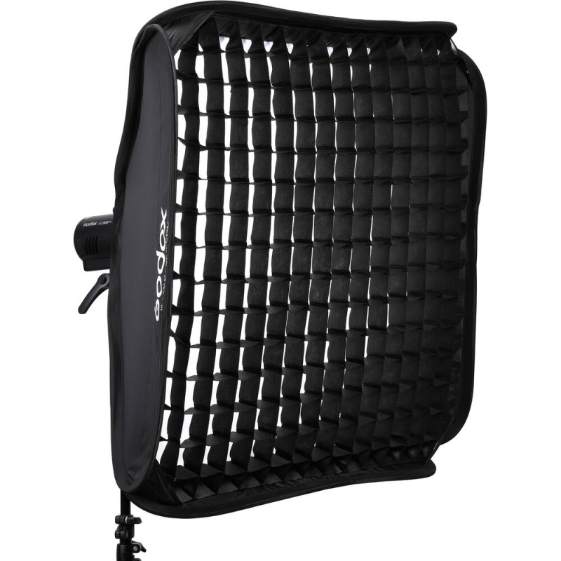 Godox SGGV-8080 Softbox za blic sa S2 type nosačem i gridom 80x80cm, Crni