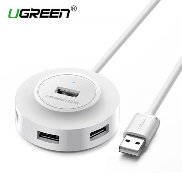 USB Hub 4 port Ugreen 2.0 CR106 beli