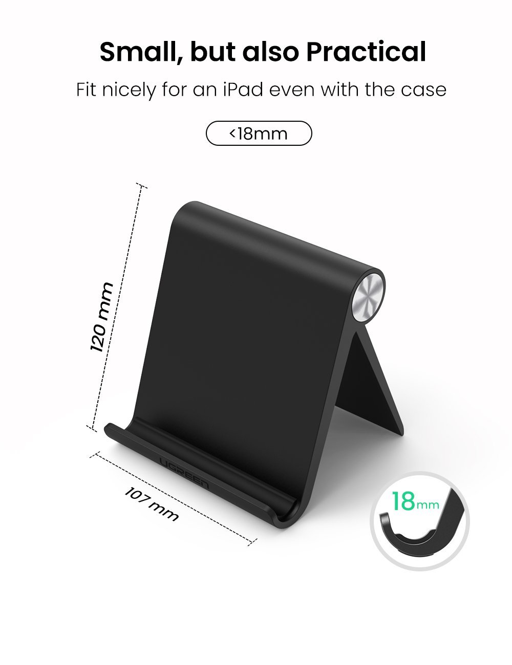UGREEN LP115 Stoni držač za PC tablet ili mobilni telefon, Beli