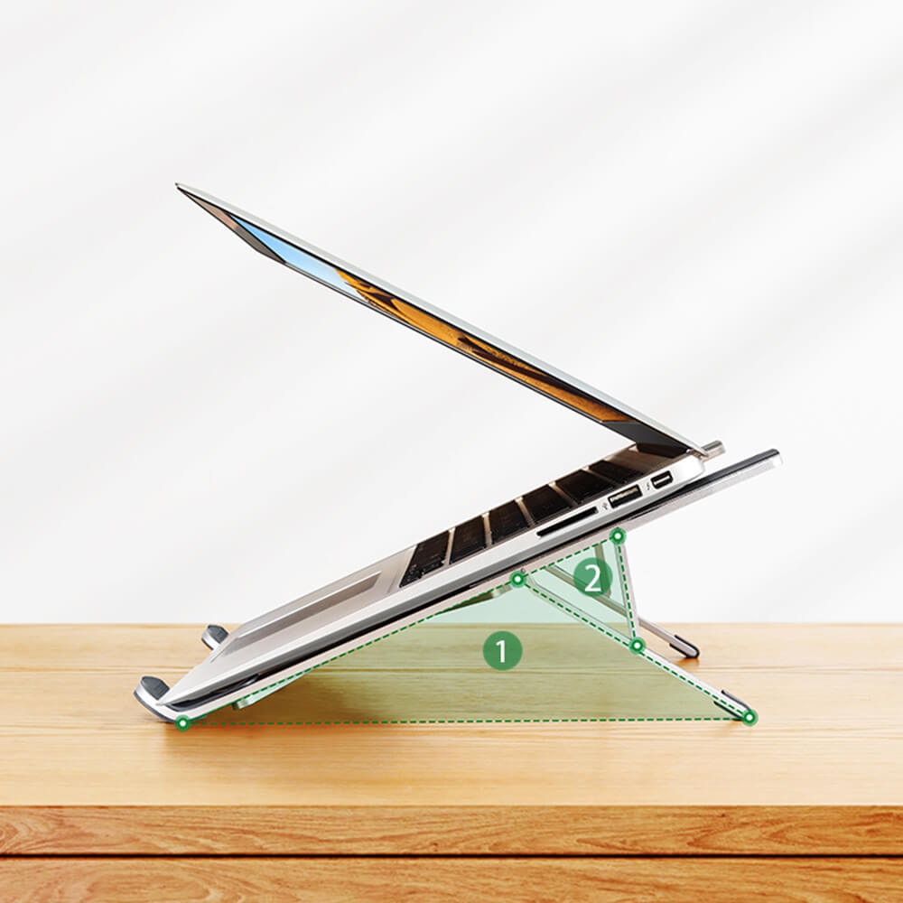 UGREEN LP451 sklopivi aluminijumski stalak za laptop do 17.3" srebrni (40289)