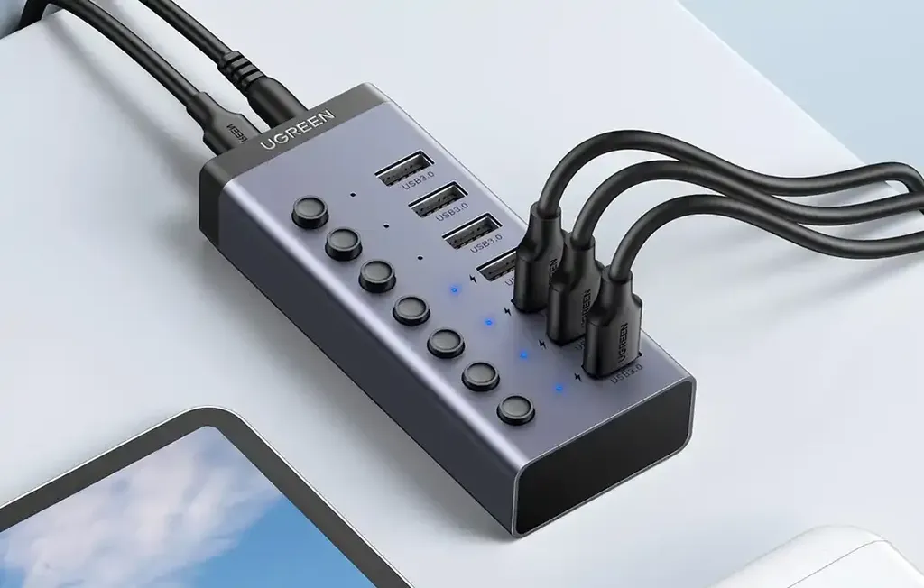 UGREEN CM481 USB Port Hub 73.0 Tip C DC 12V