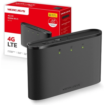 Mercusys MT110 WiFi ruter 4G LTE mobilni, Crni