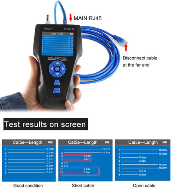 NOYAFA NF-8601S Tester dužine kabla