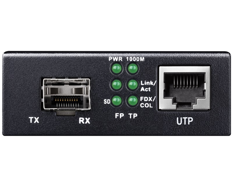 Cudy MC220 Konverter Gigabit Ethernet Fiber sa 1 SFP slotom, Crni
