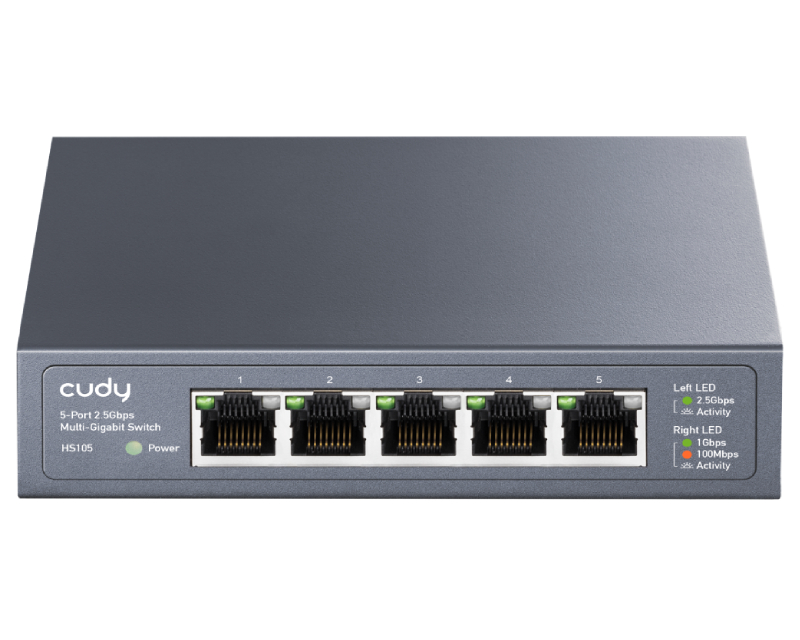 Cudy HS105 5-Port 2.5G Desktop Metal Switch