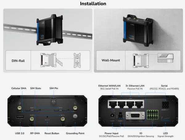 Cudy IR04_EU Router 4G LTE Cat.4 N300 Wi‑Fi do 150 Mbps 300 Mbps Wi‑Fi