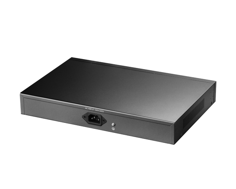CUDY GS1018PS2 16-Port Gigabit PoE+ Switch with 2 Uplink Gigabit Ports and 2 Gigabit SFP Slots 200W