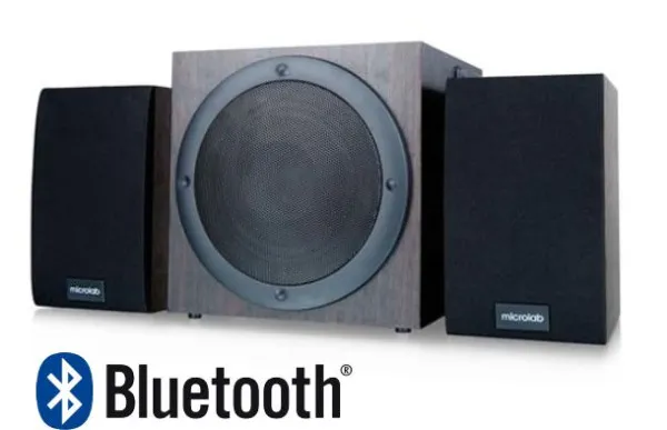 Microlab TMN-1/2.1 Aktivni drveni zvučnici BT 2.1 sistem 32W RMS (9W*2+14W) Bluetooth 3 3,5mm