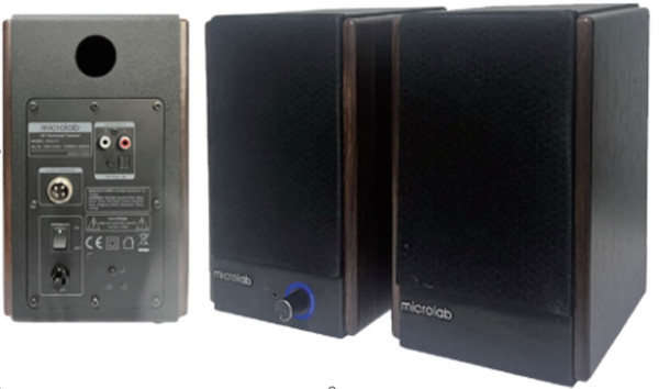 Microlab SOLO4 Set aktivnih drvenih zvučnika 2.0 60 W RMS (20+10W)x2 4+0,75 Bluetooth Optical 2RCA 2 komada, Crni